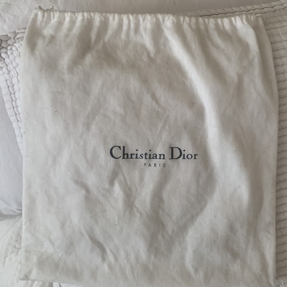 Christian Dior Trotter Canvas Tote Bag in white and gold - Picture 11 of 14